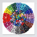 Three-Row Rhinestone Eyelet Beads