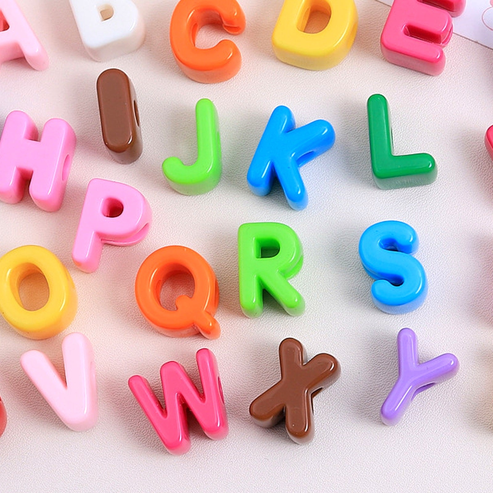 Colorful letter beads for DIY bracelets